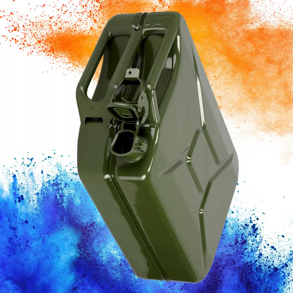 KADAX 20L fyringsoliedunk metalbeholder tankdunk