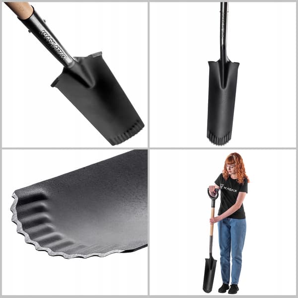 KADAX Lång Dräneringsspade för Fruktträdgårdar Smalt Vast Hål 124cm
