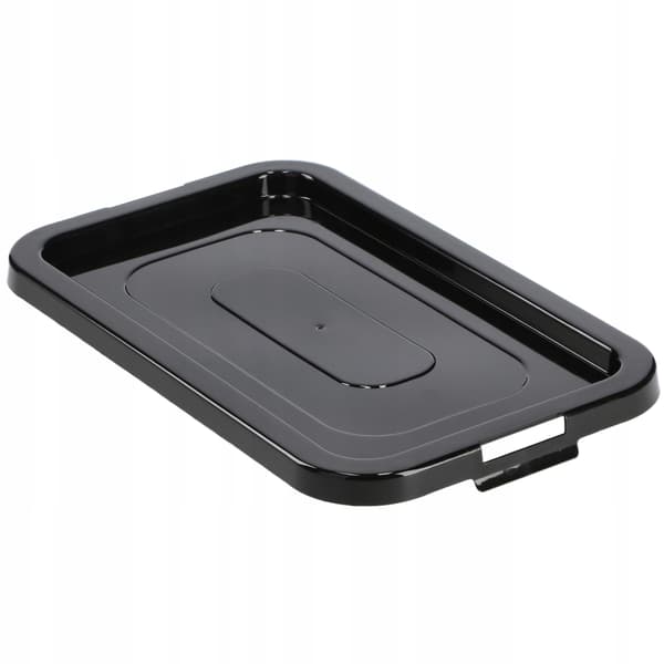 KADAX 4,5L plastikbeholder med låg, sort, aflåselig kasseorganisator
