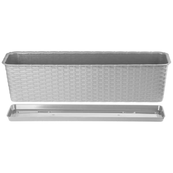 KADAX Balkonkasse Urtepotte Urtepotte med Stativ til Blomster Balustrade 60 cm