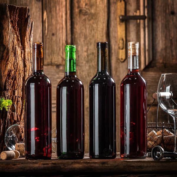 KADAX 30 st glasflaskor för vin, likörer, vinflaska 0,75 l 750 ml + korkar
