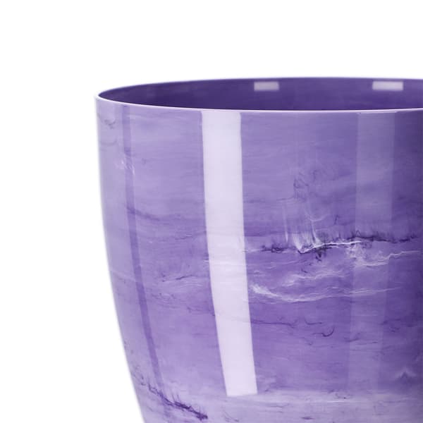 KADAX Urtepottedæksel 14cm Urtepotte Lilla Marmor Til Stue Blomsterfod