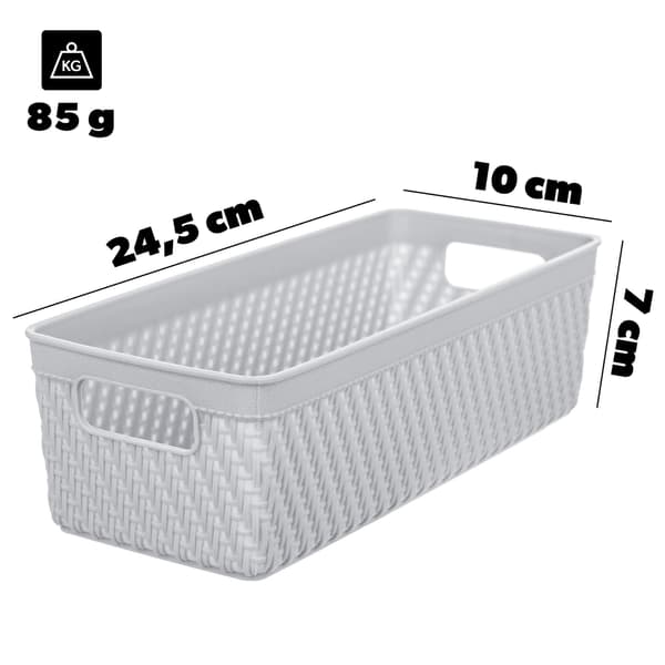 KADAX Korgorganisatör Förvaringslåda Universal 10x24,5 cm