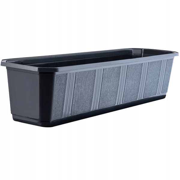 KADAX Balkonkasse 60 cm Urtepotte Urtepotte Balkon Grafit