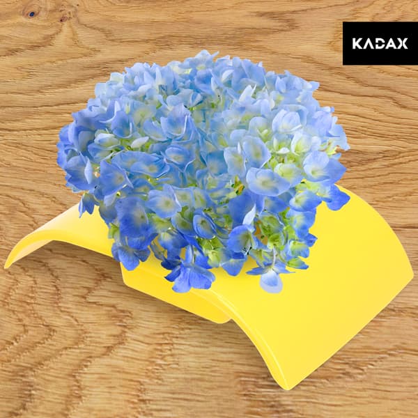 KADAX Urtepotteskjuler til Kompositioner til Dekorationer Ikebana Base Gul