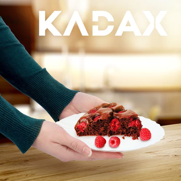 KADAX Desserttallrik 20 cm tallriksset 6 delar vita tallrikar