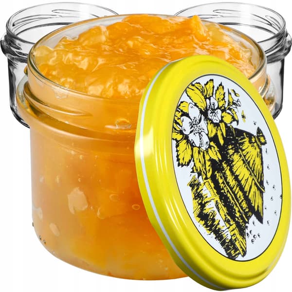 KADAX Tartu muurauspurkit 235ml 50kpl 82mm + "Bees" kannet