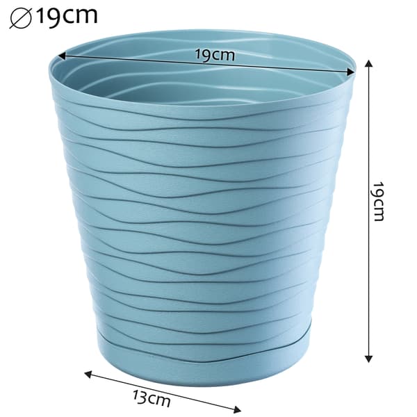 KADAX Urtepotte 19 cm Låg med Stativ Plastik Blomsterstativ