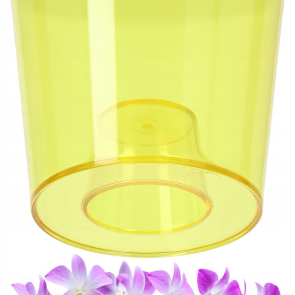 KADAX Urtepotte Orkidé Planter Plastik Urtepotte Gul Massiv 12cm