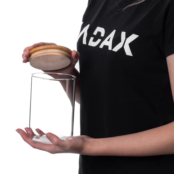 KADAX Matbehållare Pasta Glas Kryddburk med Lock 1,04L