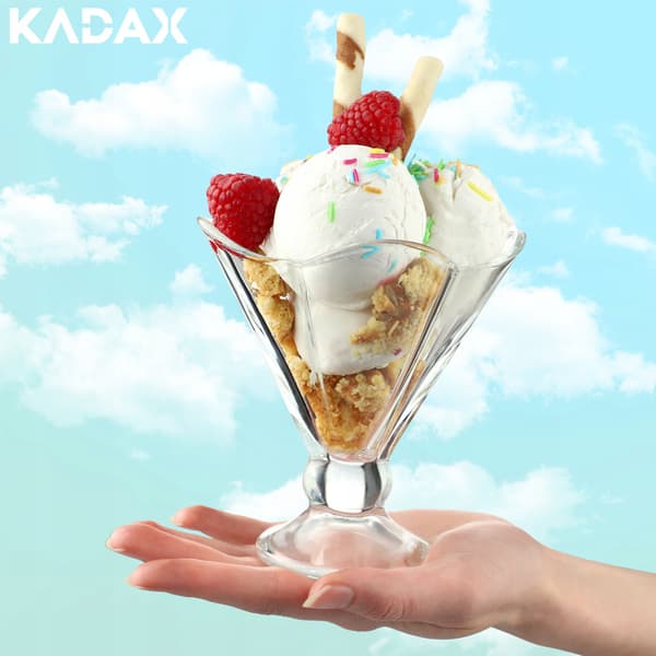KADAX is- og dessertbægre 200 ml glas is- og dessertbægre sæt med 6