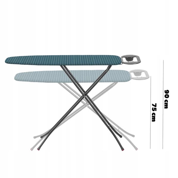 KADAX Standard Strykbräda 110x30cm Stor Hopfällbar Strykjärnhållare