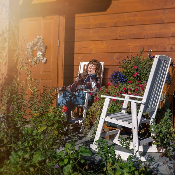 KADAX Gungstol i trä för vardagsrum, bekväm