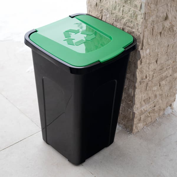 KADAX Affaldssorteringsspand 50L Grøn Glas
