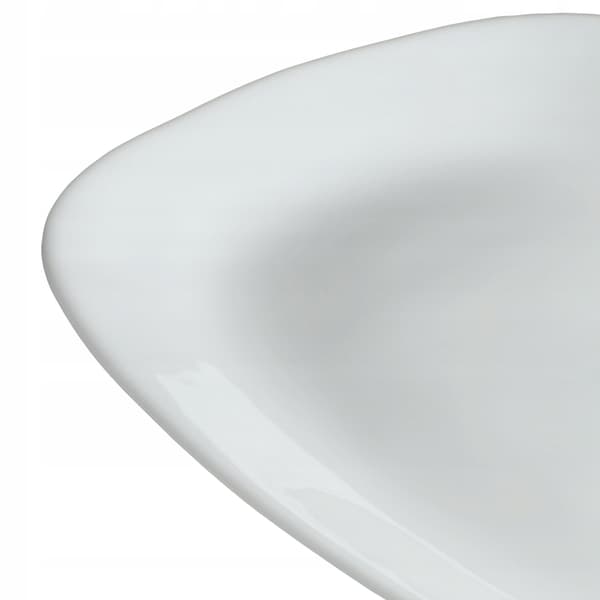 KADAX Ovalt Glas Serveringsfad 22x16 cm Til Snacks Hvid