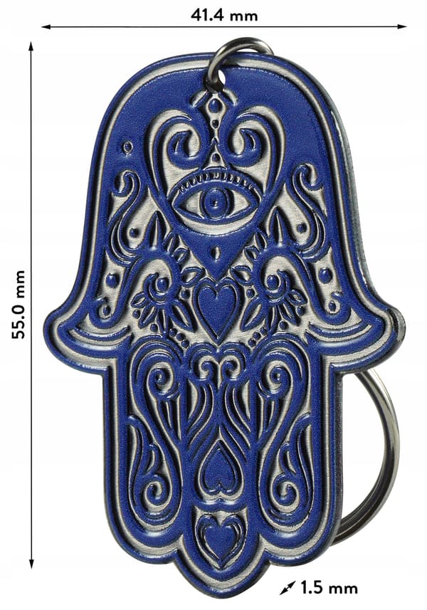 KADAX Nyckelring Presenthänge Hamsa Hand av Fatima Stål