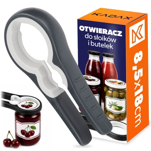 KADAX Öppnare för burkar, flaskor, korkar, burkar, universal, solid