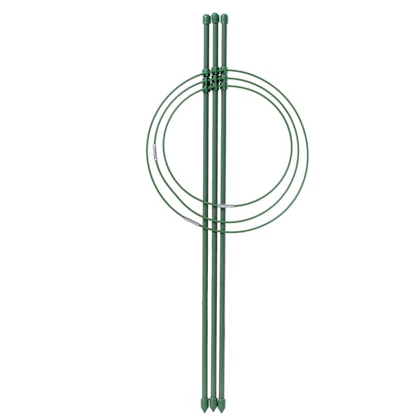 KADAX Ringstøtte til planter og blomster 45 cm metalstøtteringe 6 stk.