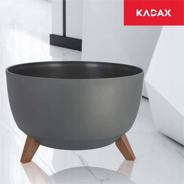 KADAX Blomkruka 40 cm med benskydd Antracit + Insats