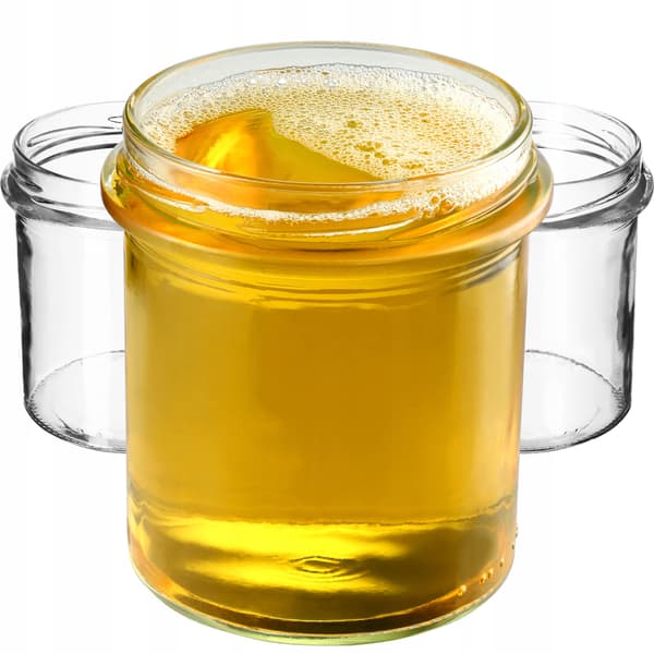 KADAX 50x Burk 350 ml Burkar för Honung, Sylt, Konserver, Glas Fi 82