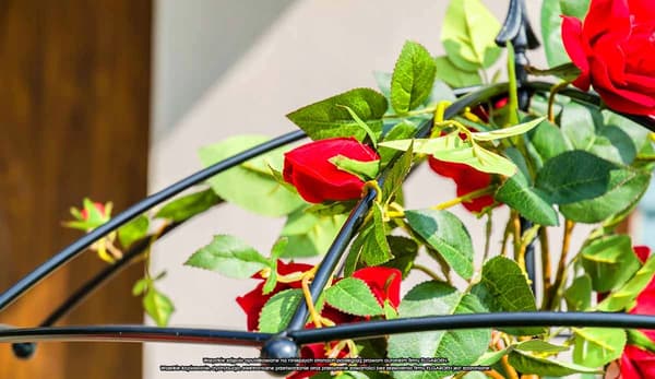 KADAX Parasollstöd för rosor, klätterväxter, murgröna, metallpergola 190 cm