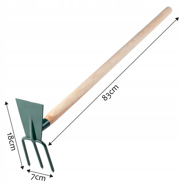 KADAX Havehakke Til Gravning Graver Med Gaffel 7cm Krog 83cm
