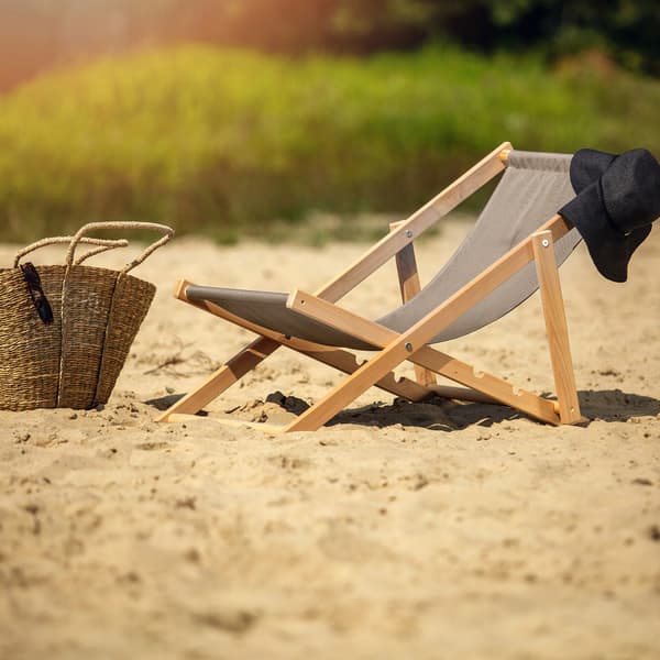 KADAX Trädgårdsstol för Strand, Hopfällbar, 2x Polerad, Hög Kvalitet