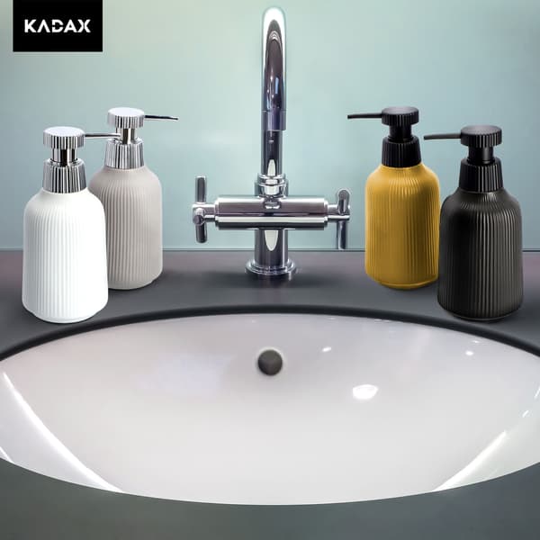 KADAX flydende sæbedispenser 400ml badeværelsesbeholder med pumpe