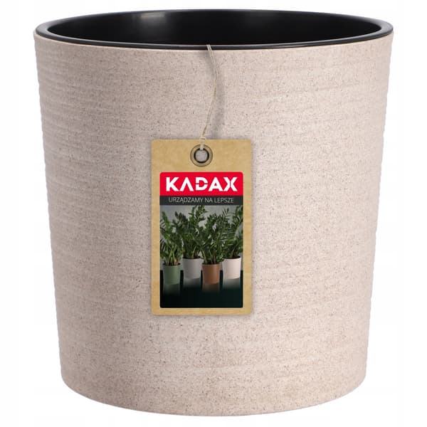 KADAX Urtepotte, Urtepotte, Blomsterfod, 30 cm, til Stuen, Beige + Indsats
