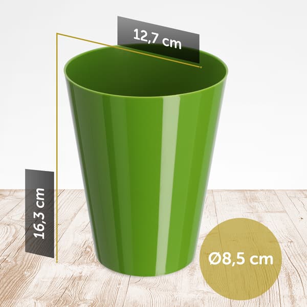 KADAX Urtepotte Orkidé Planter Plastik Blomster Grøn Stærk 13cm