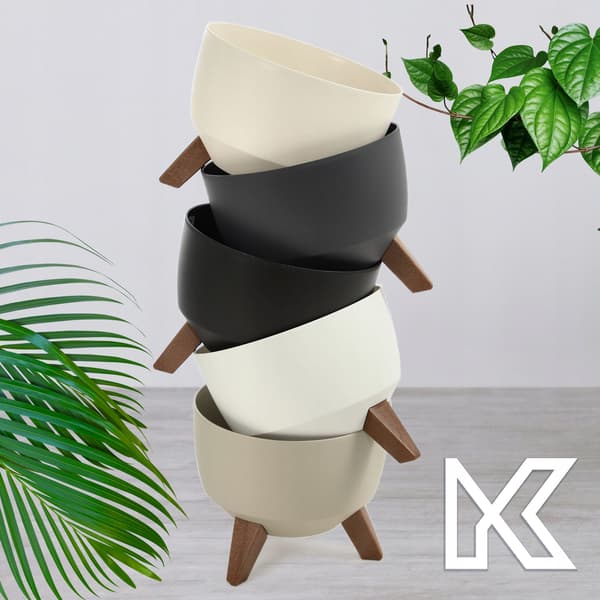 KADAX Urtepotte 47 cm Låg + Indsatsben Antracit