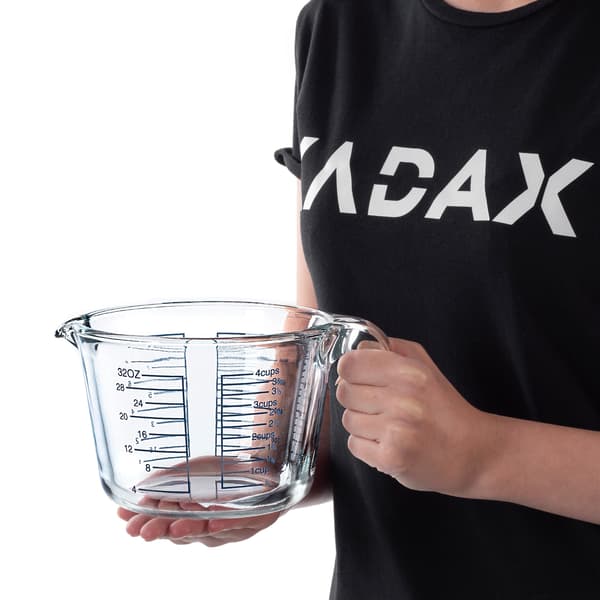 KADAX Köksmåttkanna 1L Med Måttskala Glasbehållare