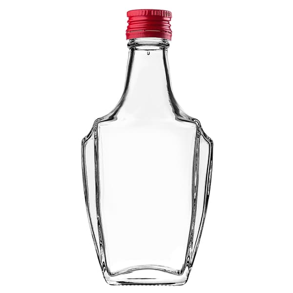 KADAX Lasipullo Tinktuuralle 250ml Punaisella korkilla 50kpl.