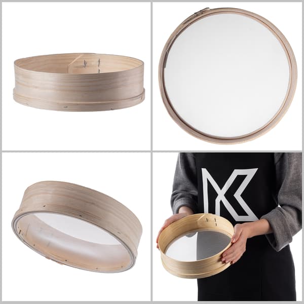 KADAX Träsikt 23cm för mjöl, florsocker, kök