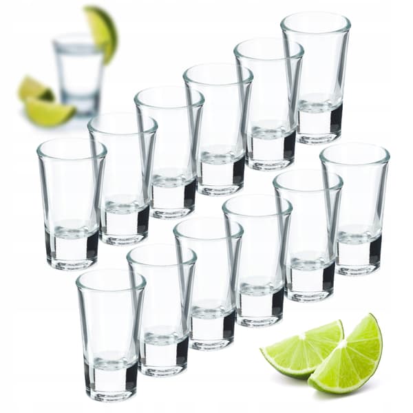 KADAX Classic -lasiset vodkashottilasit 25 ml, 12 kpl