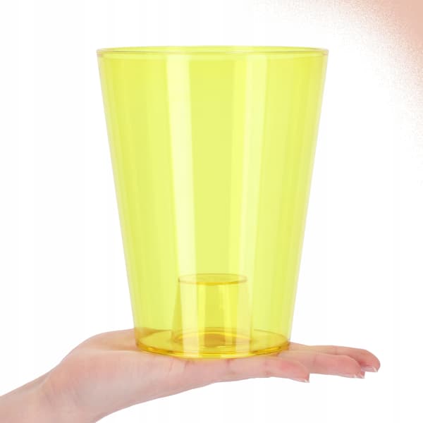 KADAX Urtepotte Orkidé Planter Plastik Urtepotte Gul Massiv 12cm