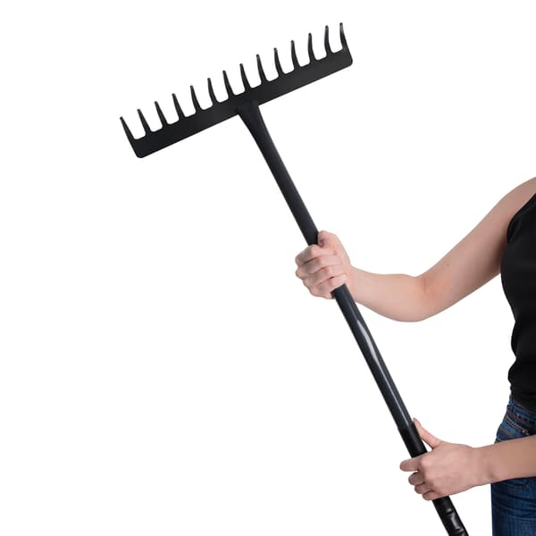 KADAX Løvrive Solid Ergonomisk 14-Tænders Græs Universal 150cm