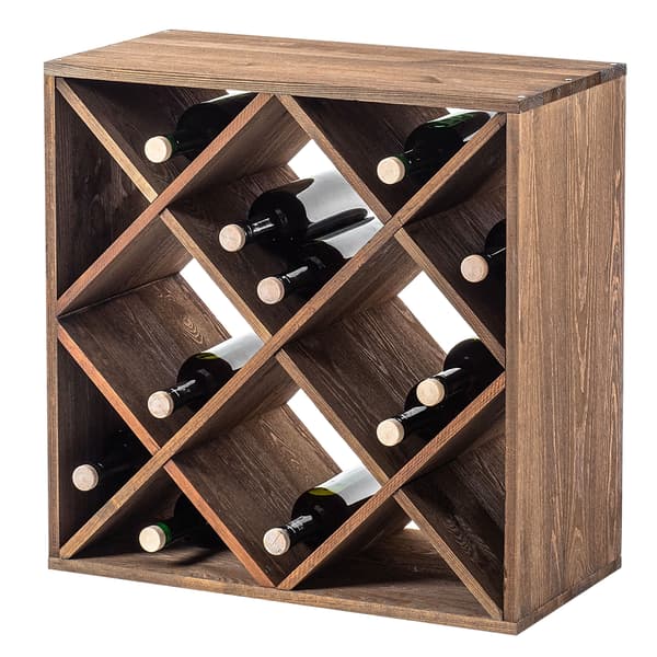 KADAX Vinställ Träställ 24 Flaskor Alkoholskåp Vardagsrum 52cm