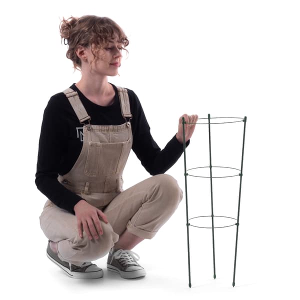 KADAX Ringstøtte til planter og blomster 60 cm metalstøtteringe 6 stk.