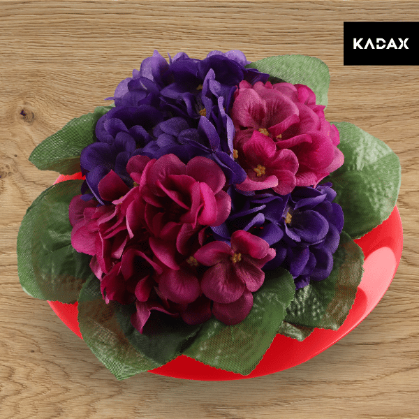 KADAX Urtepotteskjuler til Arrangementer Kompositioner Dekorationsfod Ikebana Rød 9cm