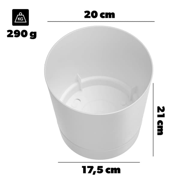 KADAX Urtepotte Urtepotte med Stander Plastik Rund 20 cm