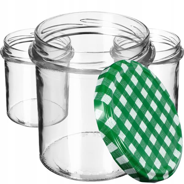 KADAX Avila muurauspurkit 350ml 50kpl 82mm + "Green Lattice" kansi