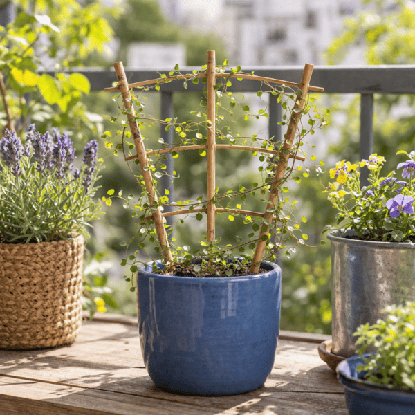 KADAX Bambu Stege Blomstöd 26 cm Pergola Strong