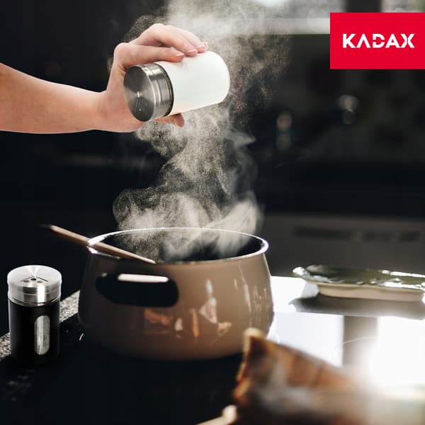 KADAX Peberkrukke Sort 90ml Stål Krydderikrukke