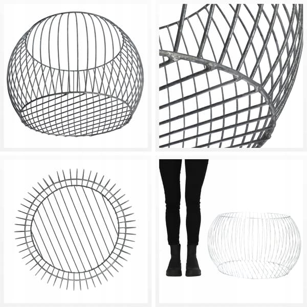 KADAX Gabionpotte Havegabion Galvaniseret Stål 65cm Rund