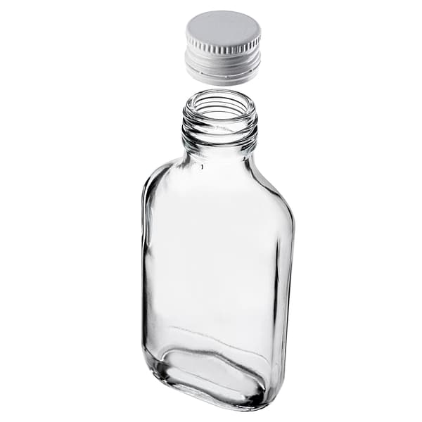 KADAX Pullo 100ml Valkoisella korkilla 50kpl.
