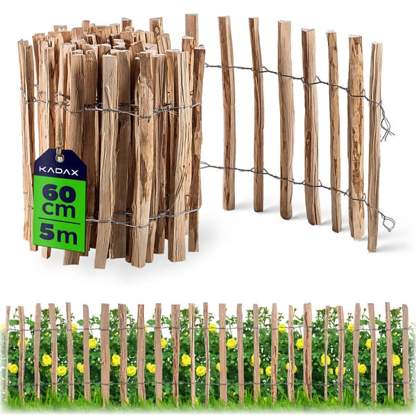 KADAX Hassel staket upprullbart skyddande trädgårdsstaket 500x60 4-6cm