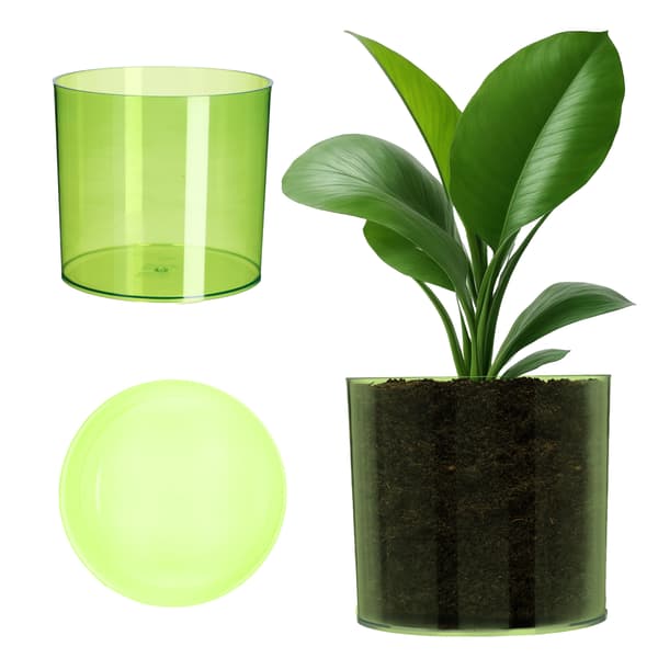 KADAX Blomkruka Rund Plastkruka 12,5 cm Grön
