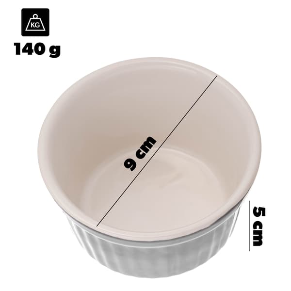 KADAX Bakform, Ugnssäker Form, Keramisk Skål, Form 0,15L