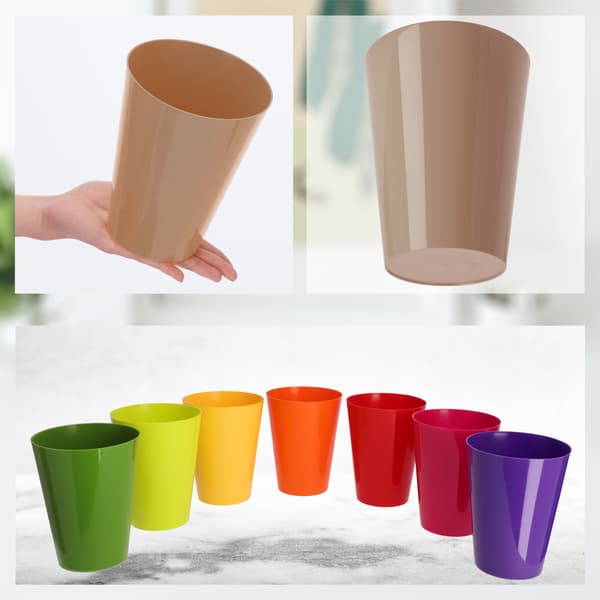 KADAX Urtepotte Orkidé Plastik Urtepotte Beige Massiv 13cm